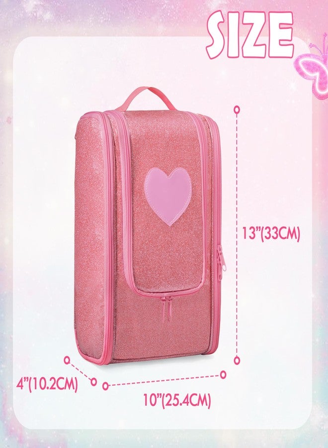 LoDrid Travel Carrying Case Compatible with Barbie Dolls 12-inch Holds up to 6 Dolls, Display Organizer with Hanging Hook, Doll Clothes Storage with Multiple Pockets for Accessories, Bag Only, Pink - Image 5